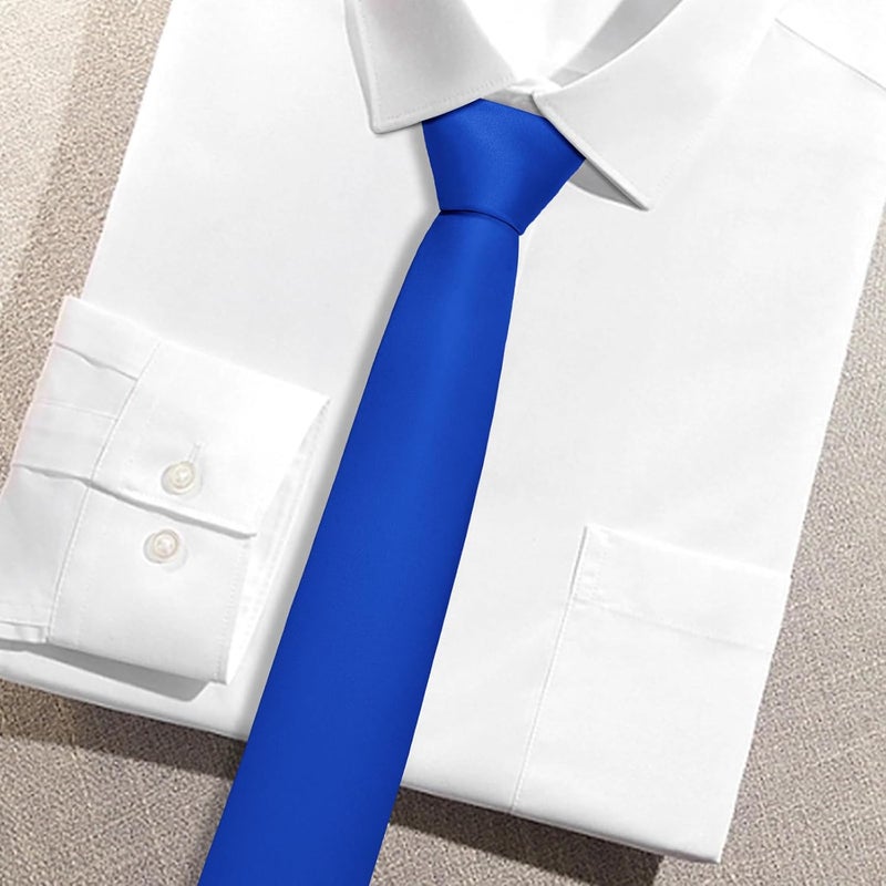 Junmaxroad Store Boys Black Tie Satin Solid Color Necktie for Teen Wedding School Graduation with Gift Box - Image 2